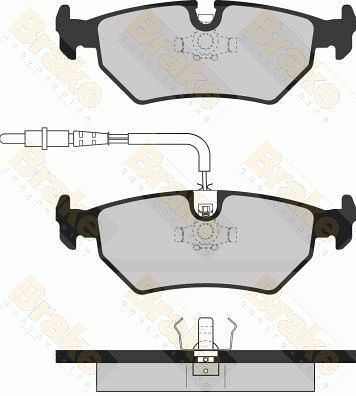 BRAKE ENGINEERING Комплект тормозных колодок, дисковый тормоз PA1064